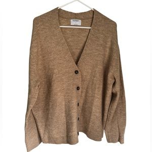 Camel color cardigan XL